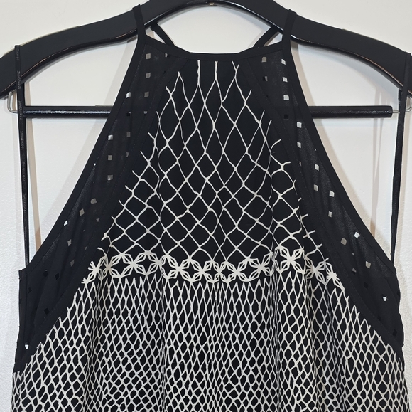 Zimmermann Laser Cut Printed Halter Mini Sun Dress 4 Sundress - Picture 3 of 8